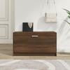 342646 vidaXL Shoe Bench Brown Oak 80x24x45 Cm Engineered Wood