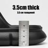 Fashion EVA Thick Platform Cloud Slippers Men Women Pillow Slides Sandal Summer Outdoor Beach Shoes Buckle Home Bathroom Flip Flops 2024