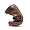 Johnature Round Toe Soft Soled Flat Shoes Casual Genuine Leather Loafers Versatile Women's Slip-on Shoes