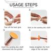 50Pcs Replaceable Self-Adhesive Nail Art Sanding Polish Paper Discs With Metal Nail Bearing For Manicure And Pedicure Repair