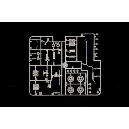 Italeri 1/24 Scale Volkswagen Golf Police Car Plastic Model Kit IT3666