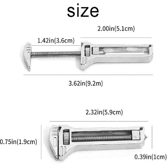 Compact Titanium Multitool, Titanium Multitool For Outdoor Camping Hiking Backpacking Repairing, Mini Portable Adjustable Wrench and Bottle Opener