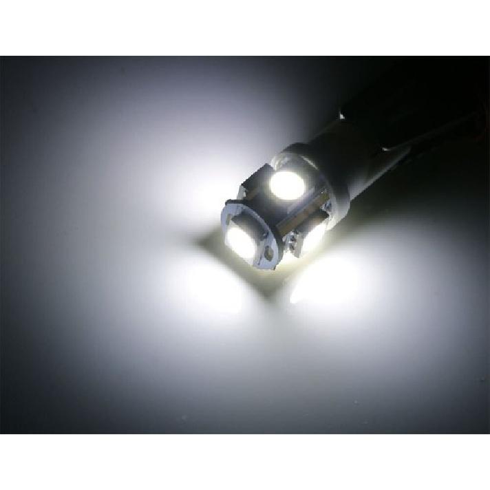 Xenon White 5-SMD 2825 168 194 LED Bulbs For Motorcycle Bike Parking Lights