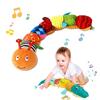 Baby Rattle Soft Toy Musical Crocodile Infant Plush Toys Sensory Educational Toy for Toddler Babies Newborn Gifts