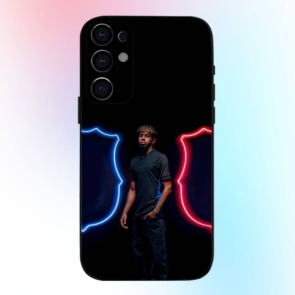 

Спортивный L-Lamine Y-Yamal Милый Чехол Для Телефона Для Samsung S25,S24,S21,S22,S23,S30,Ultra,S20,Plus,Fe,Lite,Note,10,9,5G Черный Чехол Samsung S24fe