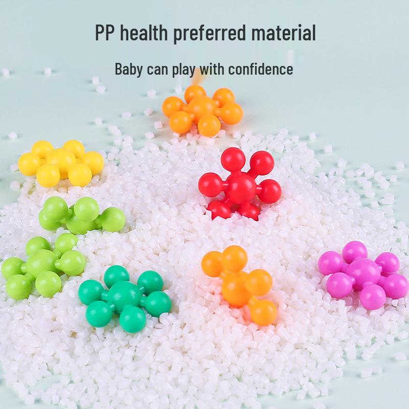 Kindergarten Snowflake Blocks - Interlocking Plum Blossom Jigsaw Puzzle for Early Childhood Education