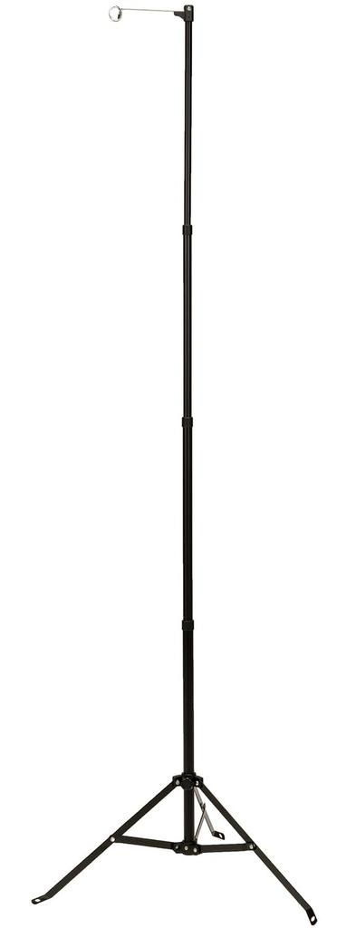 BUNDOK Lantern Stand BD-299BK, 3 Legs with 3 Pegs, Height Adjustable from 75 to 195 cm
