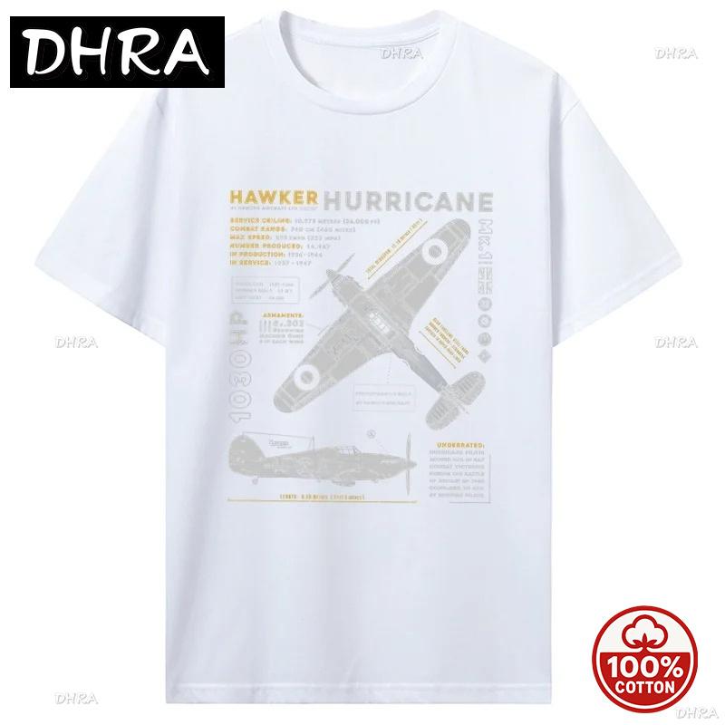 Camiseta P51 Mustang Aviación Norteamericana Avión de Combate Vintage Unisex Camiseta de Manga Corta Casual 100% Algodón Camisetas Holgadas Ropa Urbana