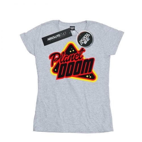 

Ready Player One Womens/Ladies Planet Doom Logo Cotton T-Shirt