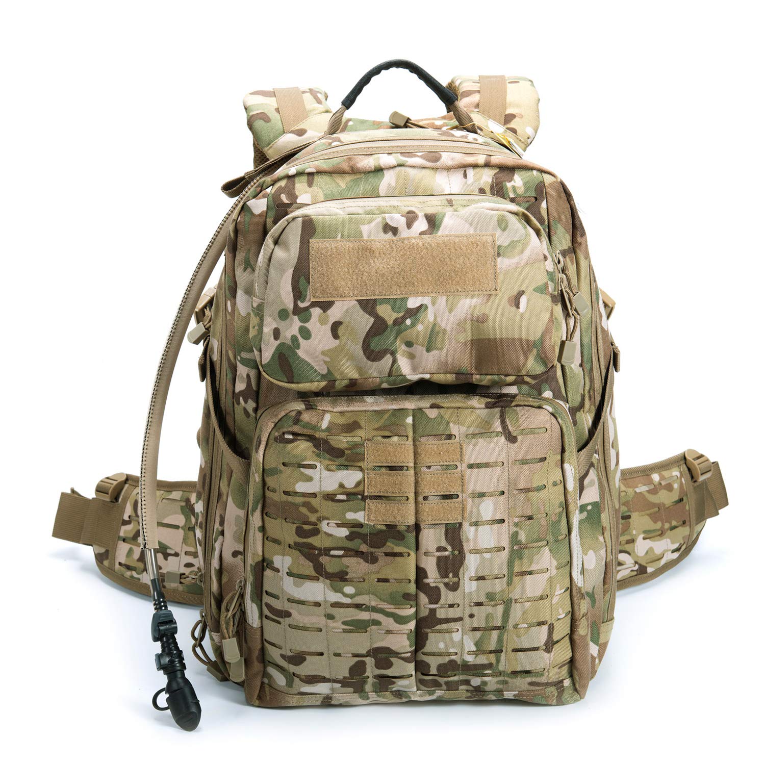 

Backpack Rucksack 39L Capacity Military Outdoor Survival Camping Mountaineering [MT] Multicam/Green/Dark Camouflage/Brown