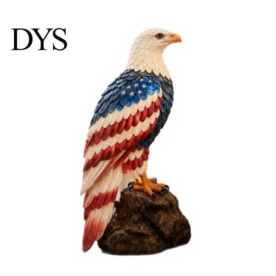 American Flag Eagle Ornament Eagle-Shaped Lamp, 250th Anniversary Patriotic Desk Realistic Tabletop Statue Lamp Bird Night Light, Artistic Decoration
