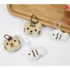 2pcs Lovely Little Cat and Fish Plush Toy Keychain Backpack School Bag Pendant Keyring Phone Chain Friend Couple Gift