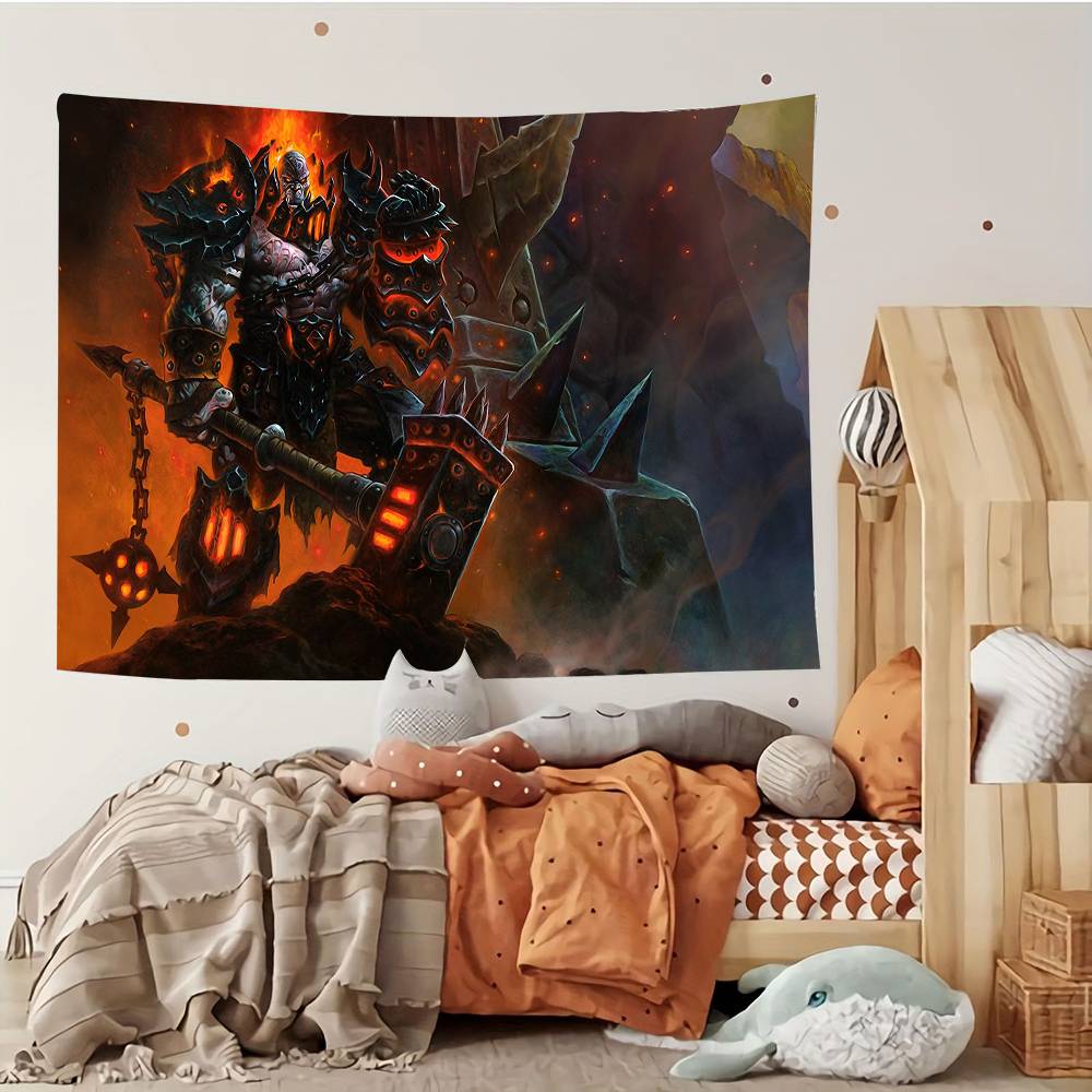WWorld Of WWarcraft Tapestry Customizable Tapestries Of Various Styleswall Hangings Celebrity Photo Printingwall Hangings