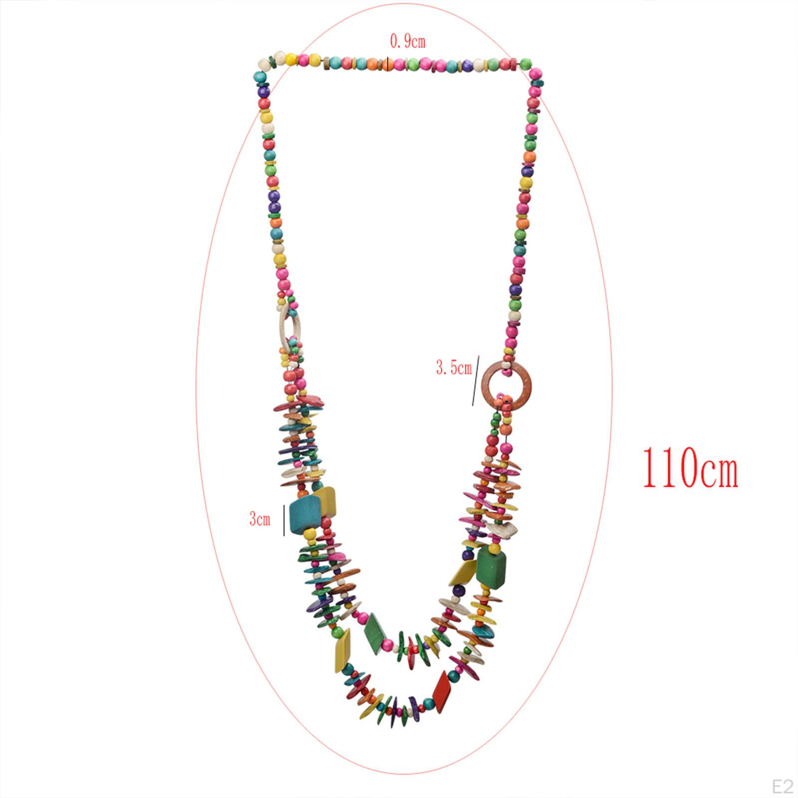 Ожерелье из деревянных бусин — фото 3