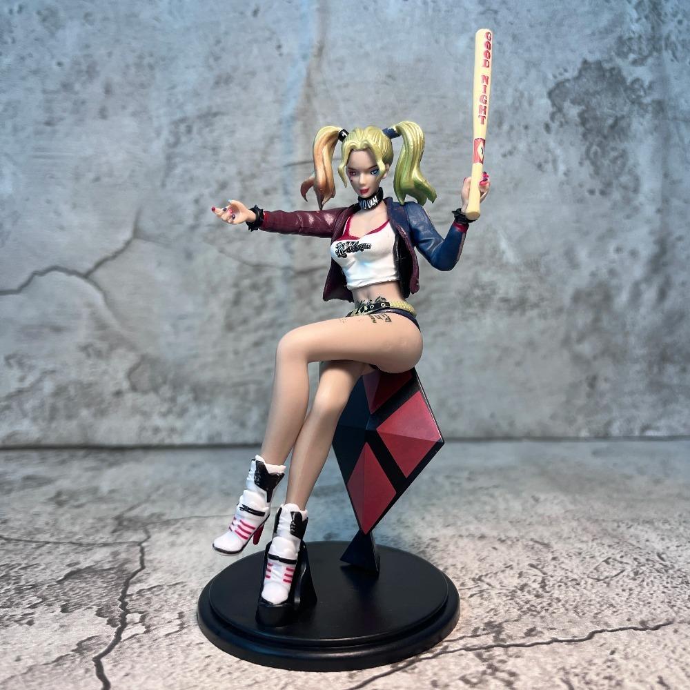 11-15cm Anime Harley Quinn seated Harley Quinn anime character PVC figurine Toy statue