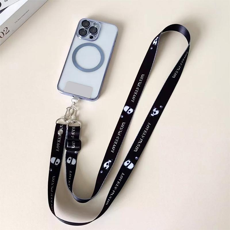 Bär Langes Handy-Lanyard Verstellbarer Crossbody-Handystrap Umhängeband Anti-Verlust Hängeschnur Mit Dichtungsklammer Für Iphone Xiaomi