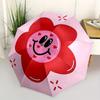 1pc Flower Heart Automatic Open/Close Umbrella, Portable Folding Umbrella for Travel, Themed Events, It is suitable as a gift for various festivals, O