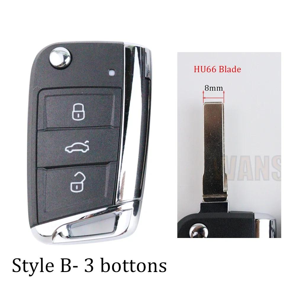 For Volkswagen Vw Golf 7 4 5 Mk7 Mk4 6 Tiguan Gti For Skoda Octavia A7 For Seat Leon Ibiza Altea Car Key Fob Case Shell Housing