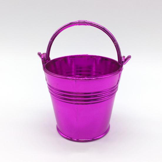 2Pcs Multi-use Anti-slid Handle Candy Storage Bucket Plastic Creative Festive Touch Snack Storage Bucket for Party