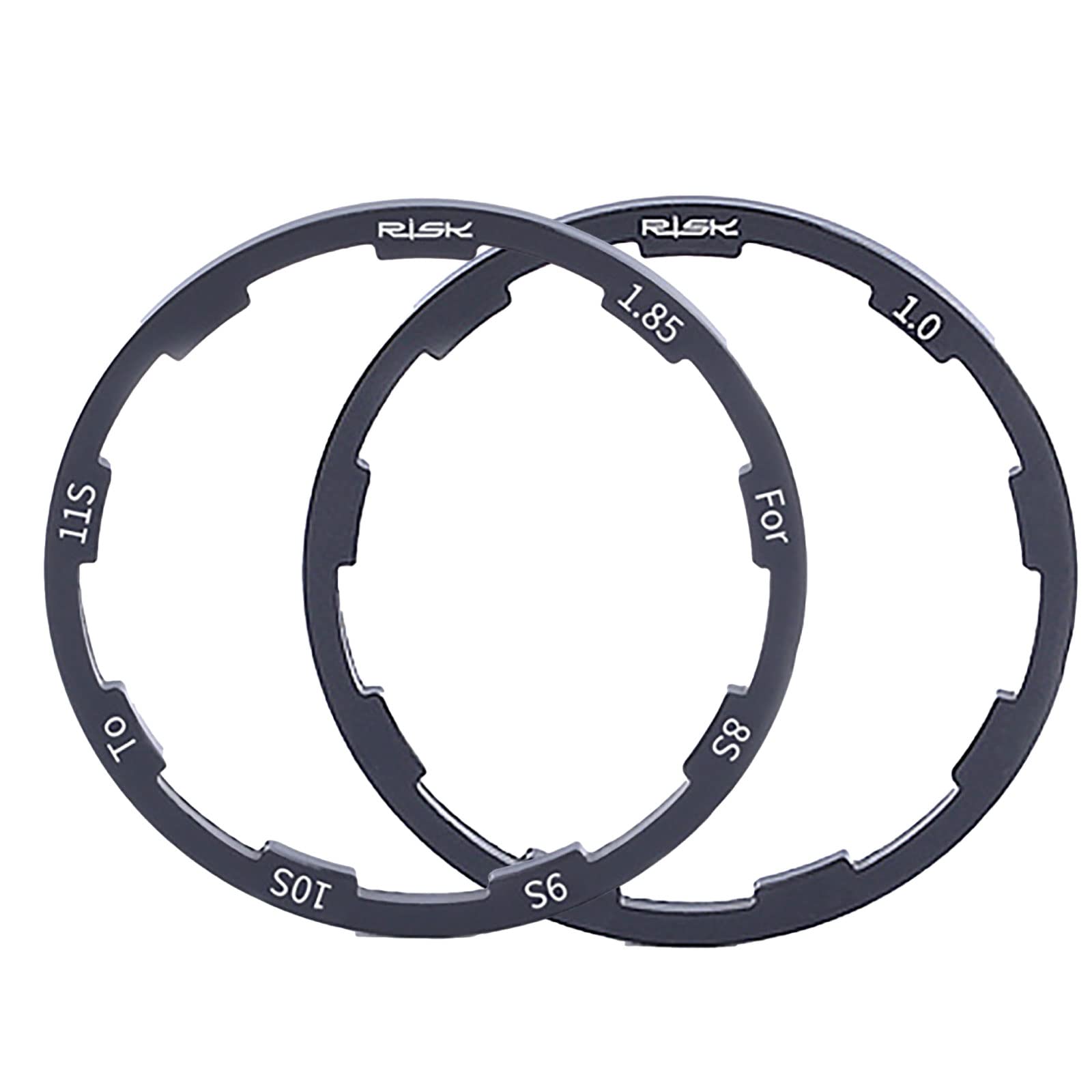 MORYTRADE Sprocket Shimano and Set of 2 Spacers, Compatible, 1.85mm 1mm,