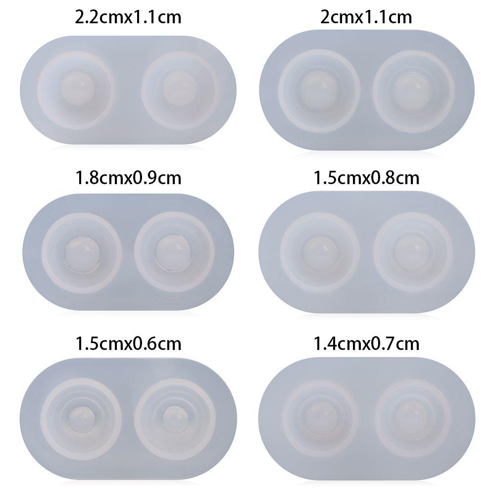 Various Size Creative Doll's Eyes Mold Half Round Eyeballs Silicone Casting Mould Resin Crystal Craft Tools DIY Handmade Toy
