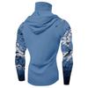 Men's Performance Fishing Raglan Halloween Prints Hoodie - UPF 50+ UV Long Sleeve Sun-protective Shirt With Mesh Visor