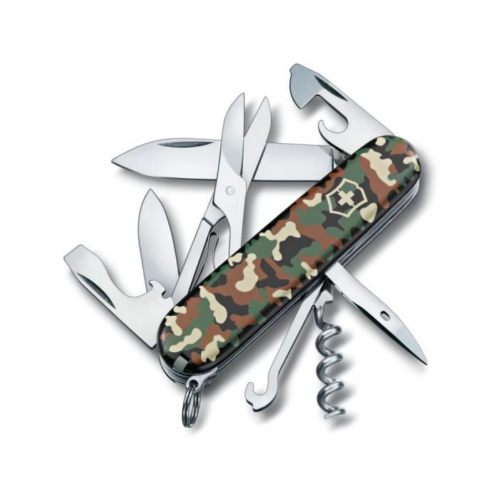 Victorinox Climber Camouflage - Couteau Suisse De Poche 91 Mm - 14 Fonctions