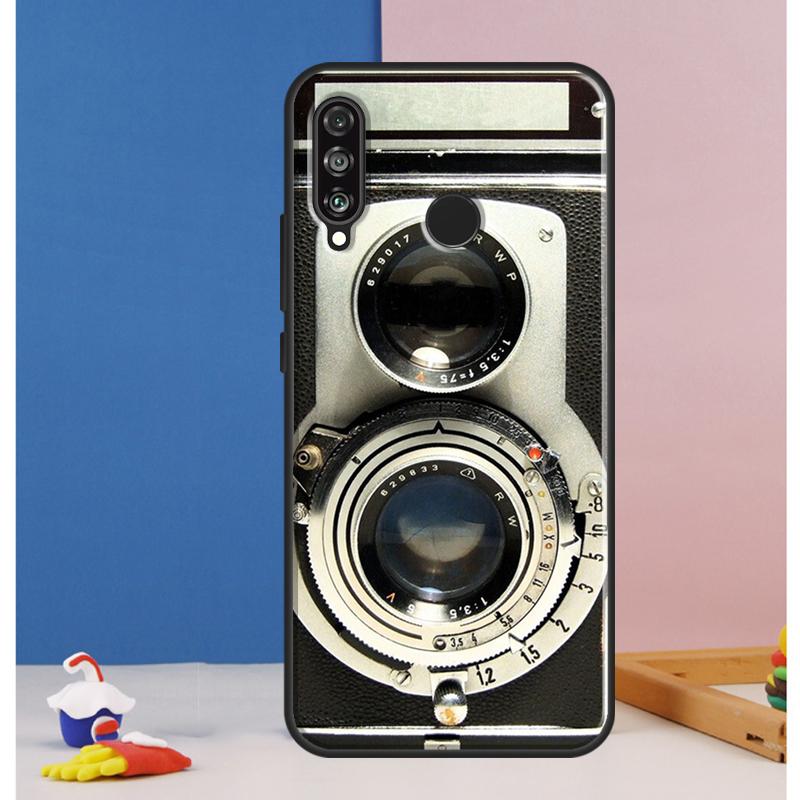 Retro Camera Vintage Case For Huawei Nova 12s 7i 8i 11i 12i 9 10 SE Y73 Y90 Y70 Y72 Y61 Y91 P30 P40 Lite P60 Pro