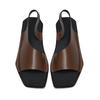 Fashion Outdoor Designer Men's Slippers Simple Leather Trendy Flip-flops New Cool Mop Summer Beach Flats Non Slip Male Sandals Half Drag