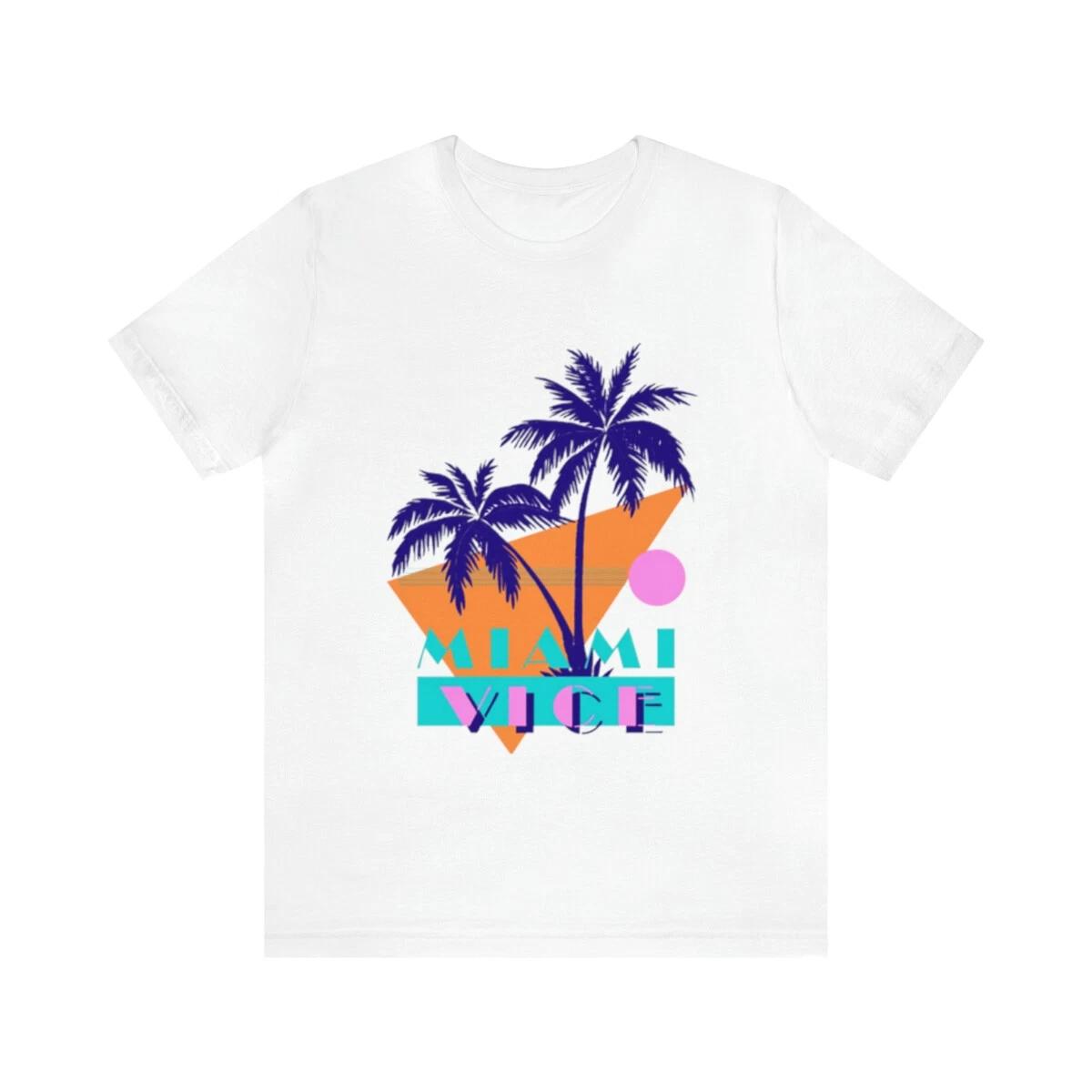 Miami Vice Shirt, Miami Vice T shirt, Miami Vice Tee, Retro Shirt, Summer shirt 3XL