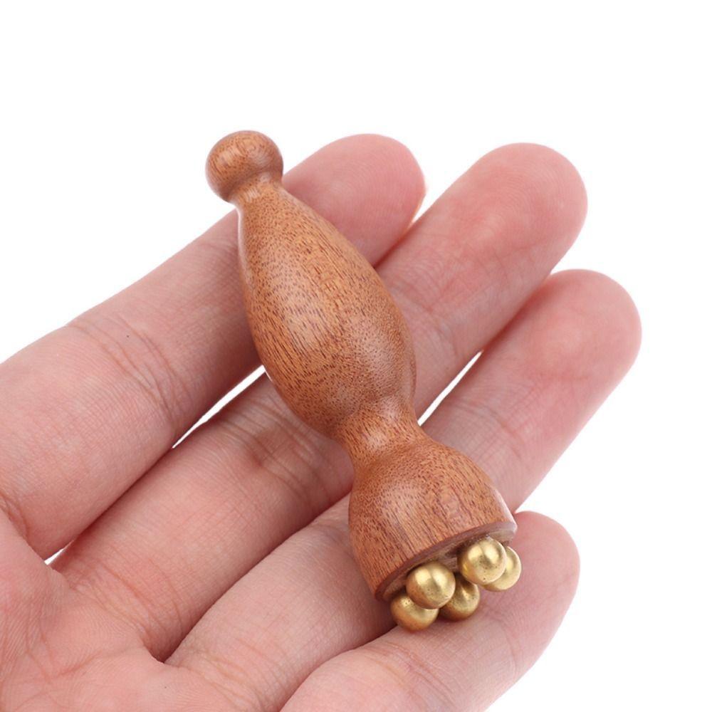 Lotus Pod Eye Massager Roller 5 Teeth Eye Scraping Tendon Stick  for Relieve Facial Fatigue