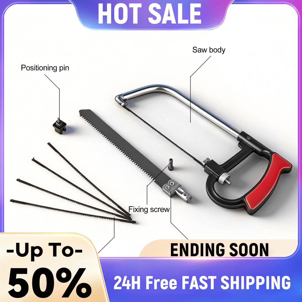 8 in 1 Hacksaw Frame Set with 6 Blades Mini Hacksaw Multi Purpose Heavy Duty Handsaws for Woodworking Metalworking PVC Pipes China Mainland