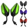 1 Pair 10mm Motorcycle Rearview Side Mirror for Suzuki H-onda Yamah Kawasaki