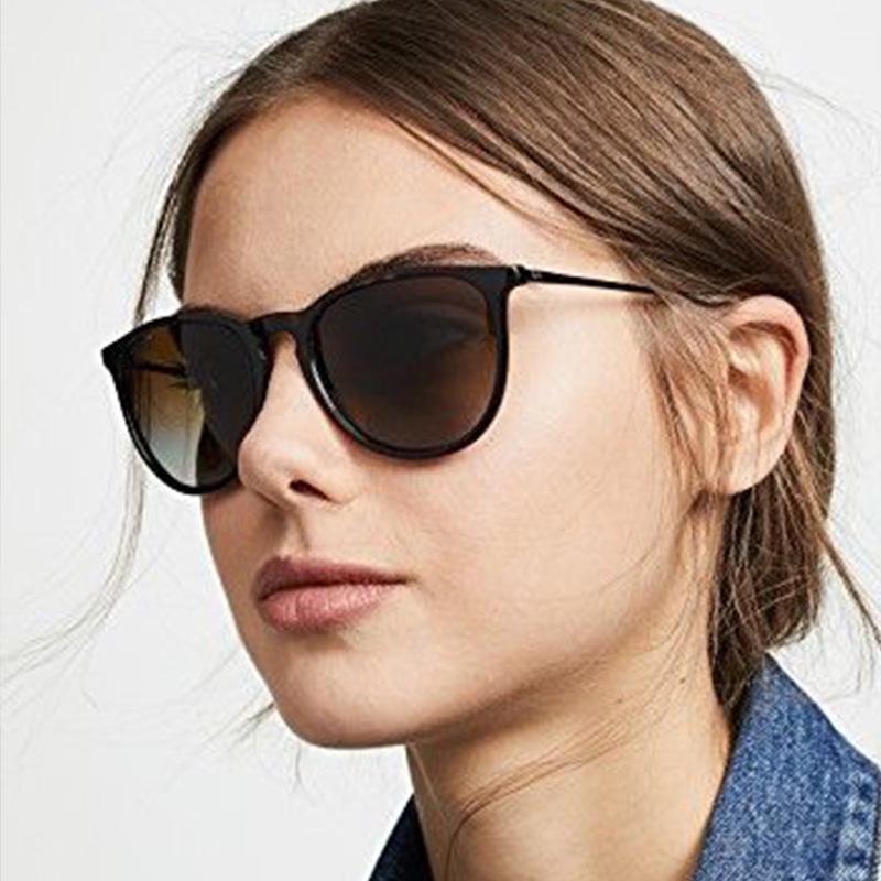 Trendy Oval Semi-Metal Sunglasses for Women - 4171 Internet Celebrity Style