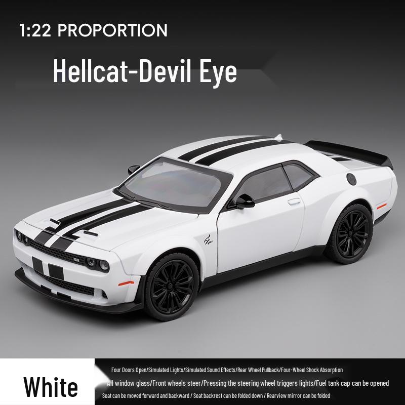 Jiaye VB24375 Alloy Hellcat SRT Sports Car Model - Toy Car Figurine for Children