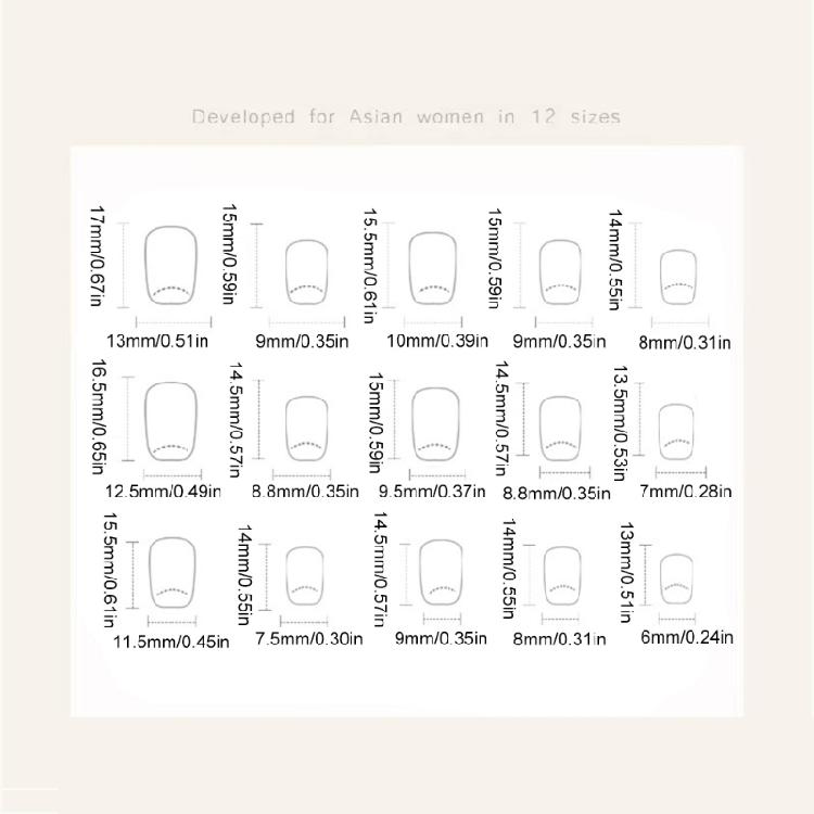 Zestaw 30 sztuk paznokci typu 'Kocie Oko' Stylowe paznokcie doczepiane Akrylowe paznokcie Przyklejane paznokcie Sztuczne paznokcie Na imprezy i uroczystości