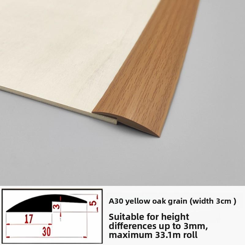 

1m Self Adhesive Wood Grain Retro PVC Floor Transition Strip Easy Install Home Decoration Floor Sealing Edge Trim Strip 1M
