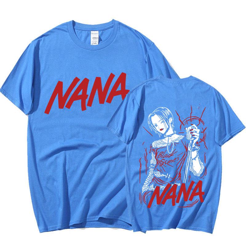 Anime Nana Osaki Potisk Trička Pánská Dámská Krátký Rukáv Bavlna Ležérní Tričko Oversize Harajuku Streetwear Oblečení pro Teenagery