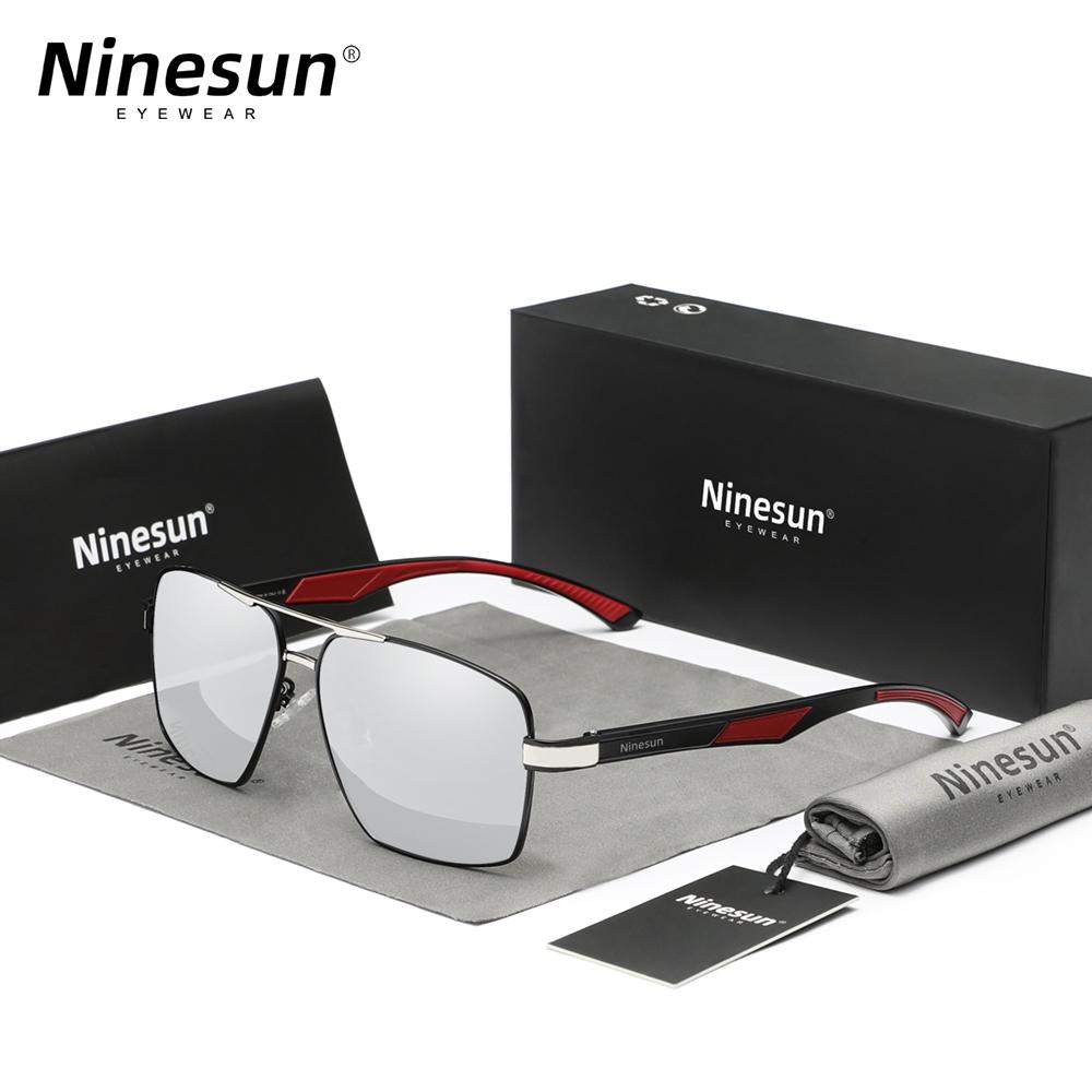 

Ninesun поляризованные солнцезащитные очки для мужчин и женщин квадратные алюминиевые солнцезащитные очки UV400 Oculos de so other