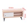 1:12 Dollhouse Miniature Living Room Tv Wooden Tv Cabinet Television Home Decor