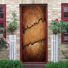 3D Colorful Ginkgo Biloba Door Sticker Wall Mural Living Room Bedroom Door Wallpaper Wall Stickers Self Adhesive Waterproof Decor