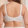 Women's Underwire Unlined Thin Cup Support Bra 38C-48C 38D-48D-2501