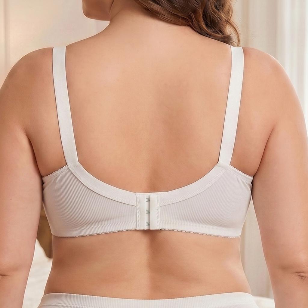 Women's Underwire Unlined Thin Cup Support Bra 38C-48C 38D-48D-2501
