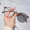 Fashion Retro Trendy Photochromic Glasses Men Women Blue Light Blocking Myopia Glasses Unisex Smart Discoloration Eyewear 0-1.0-4.0