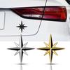 1Pcs Car Badge Emblem Sticker 3D Metal Car Decoration Metal Guide Star Adhesive For Universal Cars Moto Bike Car Styling