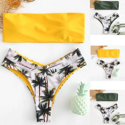 Sexy Women Bikini Set  Print Padded Swimwear Bathing Swimsuit Beachwear