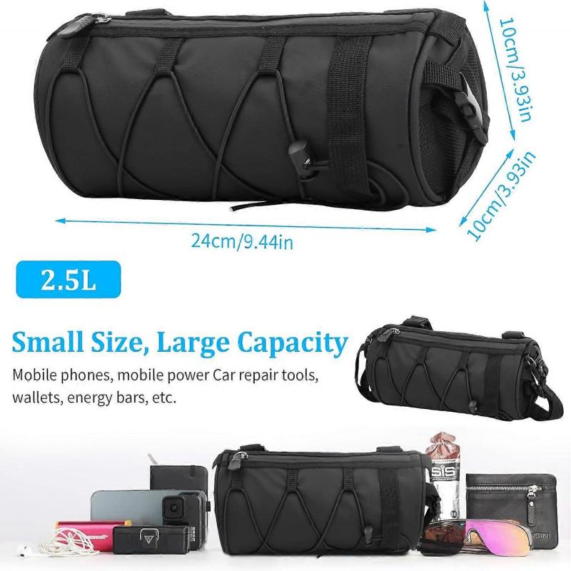 Bike Handlebar Bag, 2.5L Bike Front Bag, Bikepacking, MTB Bike Frame Bag, Waterproof Bike Tool Bag