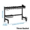 Retractable Kitchen Sink Storage Rack for Bowls and Plates