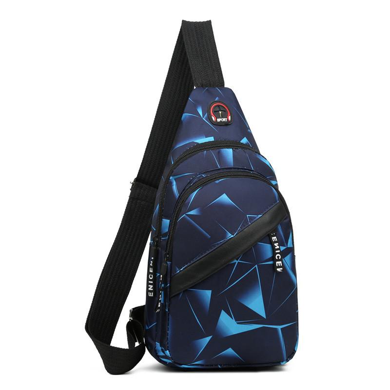 Oxford Fabric Men Chest Bag With Waterproof Construction For Casual Travel And Daily Use