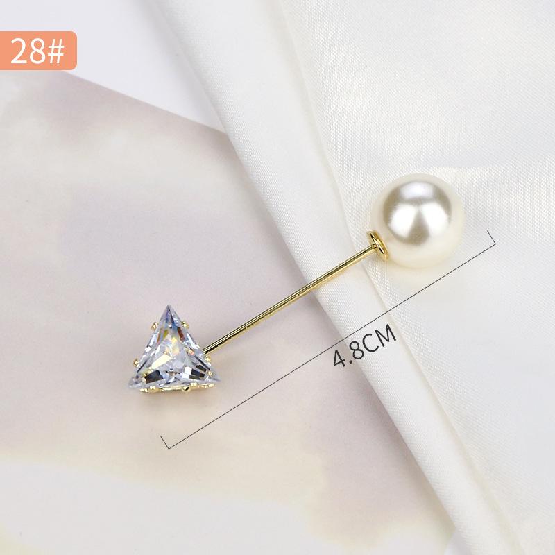Pearl Anti-Exposure Brooch: Women's Waist-Cinching Pin & Clothing Decoration